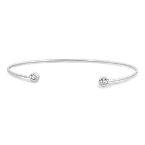 0.43CT, White Topaz Bracelet (BC163BWT)