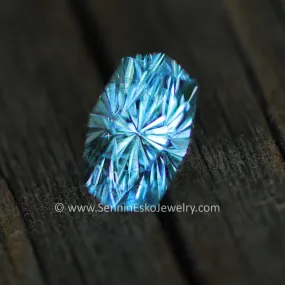 0.9 Carat Aquamarine Octagon -  7.7x4.9mm - Galaxy Cut