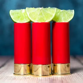 12 GAUGE SHOTGUN SHELL SHOT GLASSES - SET OF 4