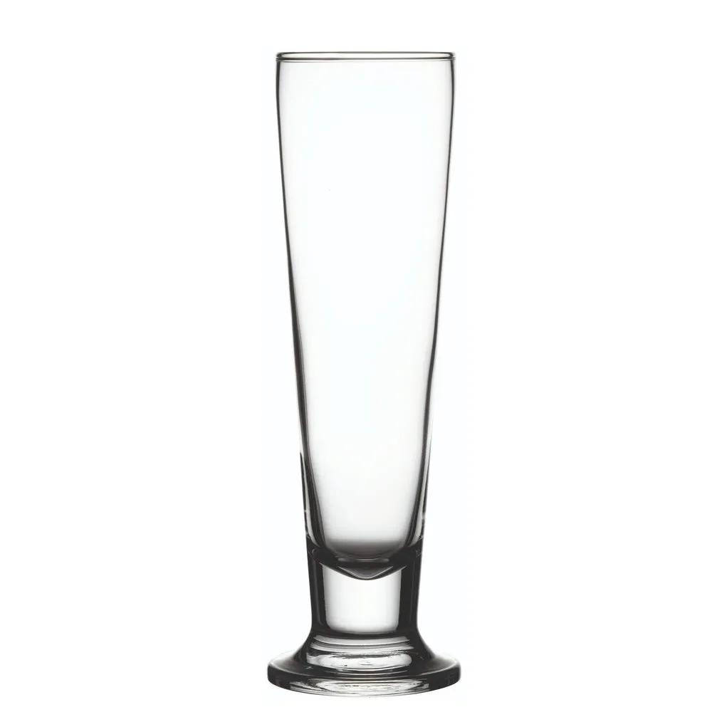 14 oz Pilsner Glass - Tall-Footed - 2 1/2" x 2 1/2" x 9 1/2" - 6 count box