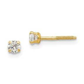 14k Yellow Gold Madi K white zircon Earrings