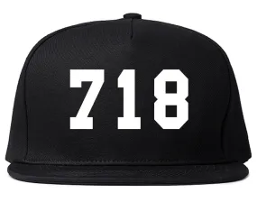 718 New York Area Code Snapback Hat