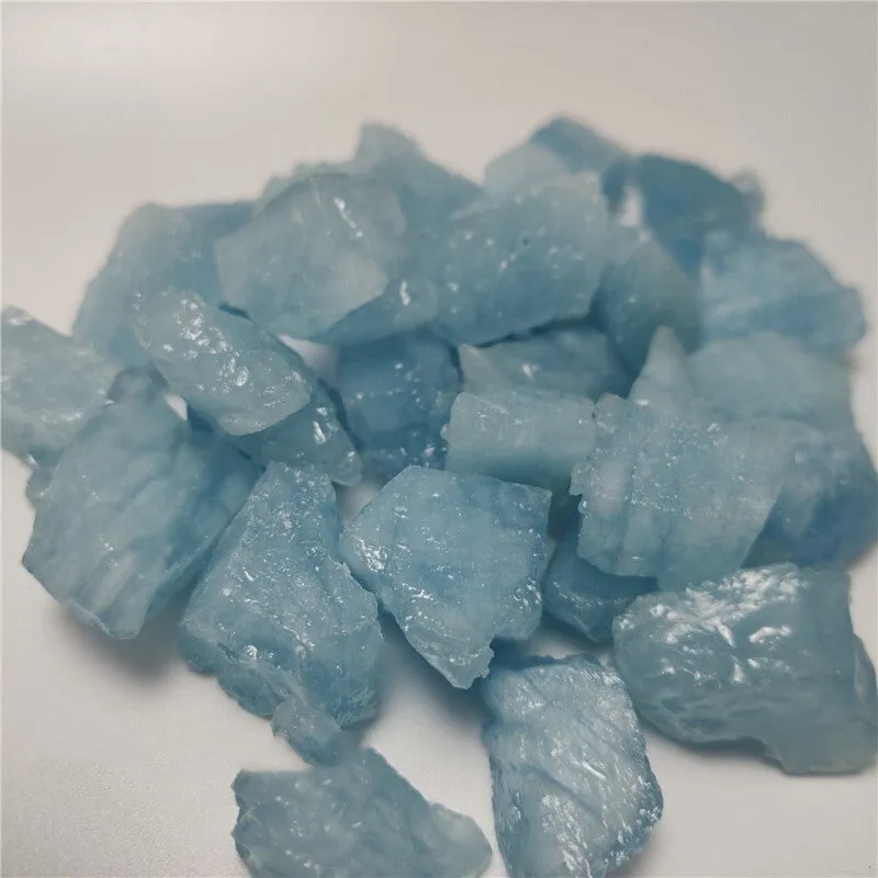 8-30mm Natural Aquamarine Quartz Beryl Gemstone Crystal Stone