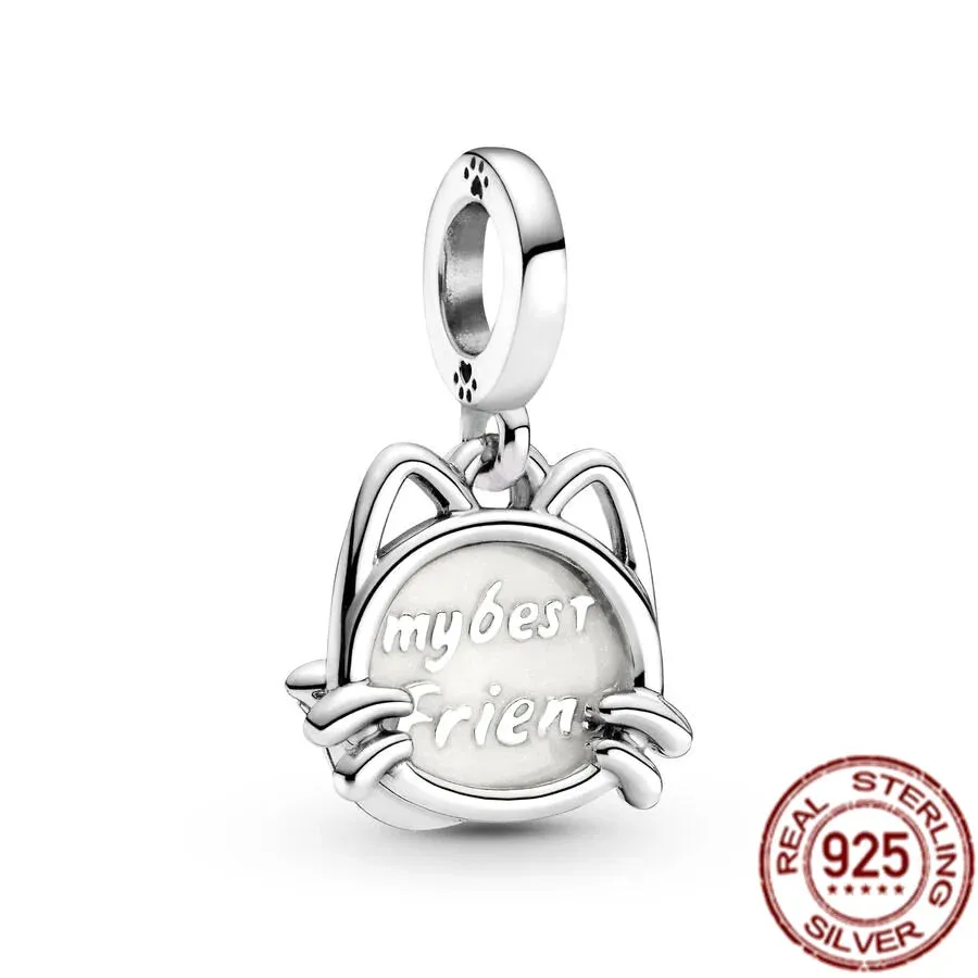 925 Sterling Silver Lnterlocking Hearts And Sail Boat Dangle Charm Beads Fit Original Pandora Bracelet Necklace DIY Jewelry Gift