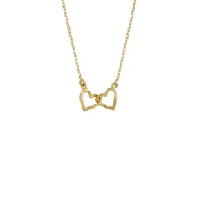 Alex Monroe Teeny Tiny Linked Heart In-Line Necklace