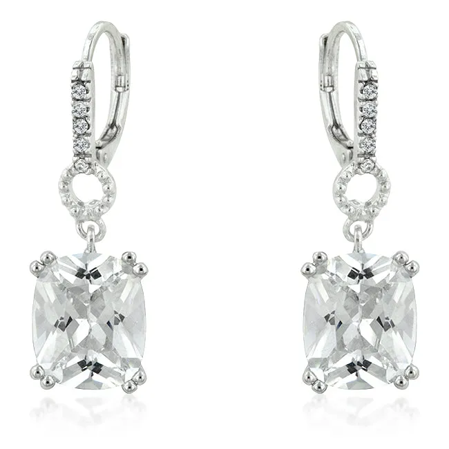 Amaris Radiant Drop Earrings | 7ct