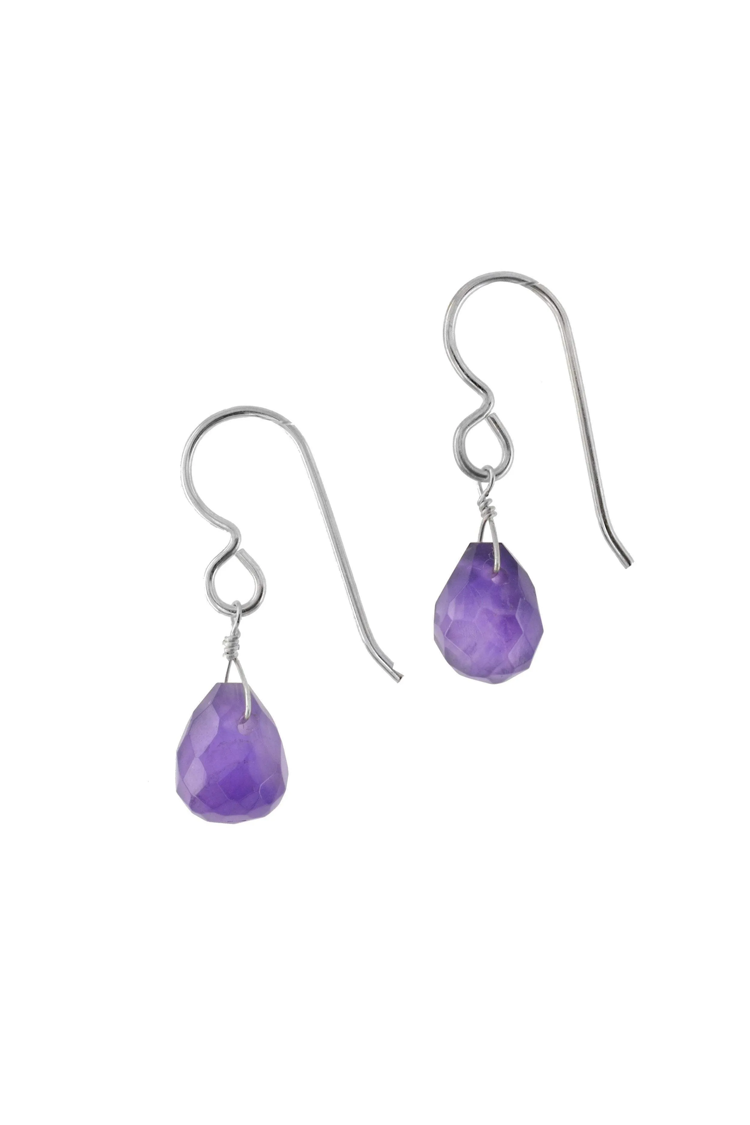 Amethyst Silver/Gold Dangle Earrings, Black Friday Deal