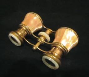 Antique Paris Opera Glasses Mother Of Pearl La Corona