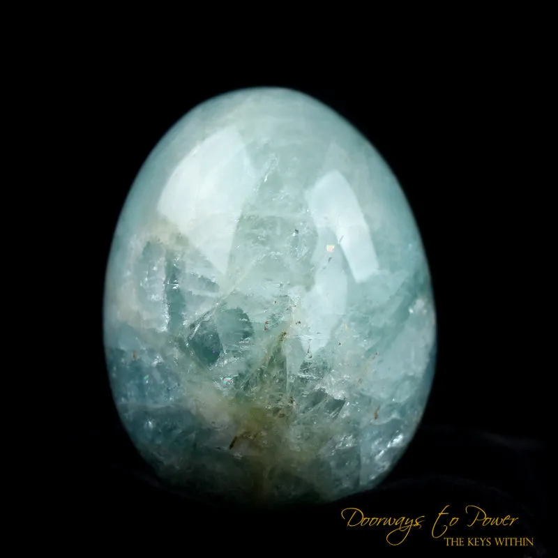 Aquamarine Cosmic Egg Crystal 'Bird of Light'