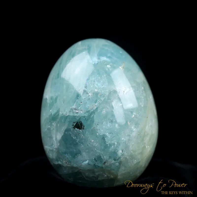 Aquamarine Cosmic Egg Crystal 'Bird of Light'