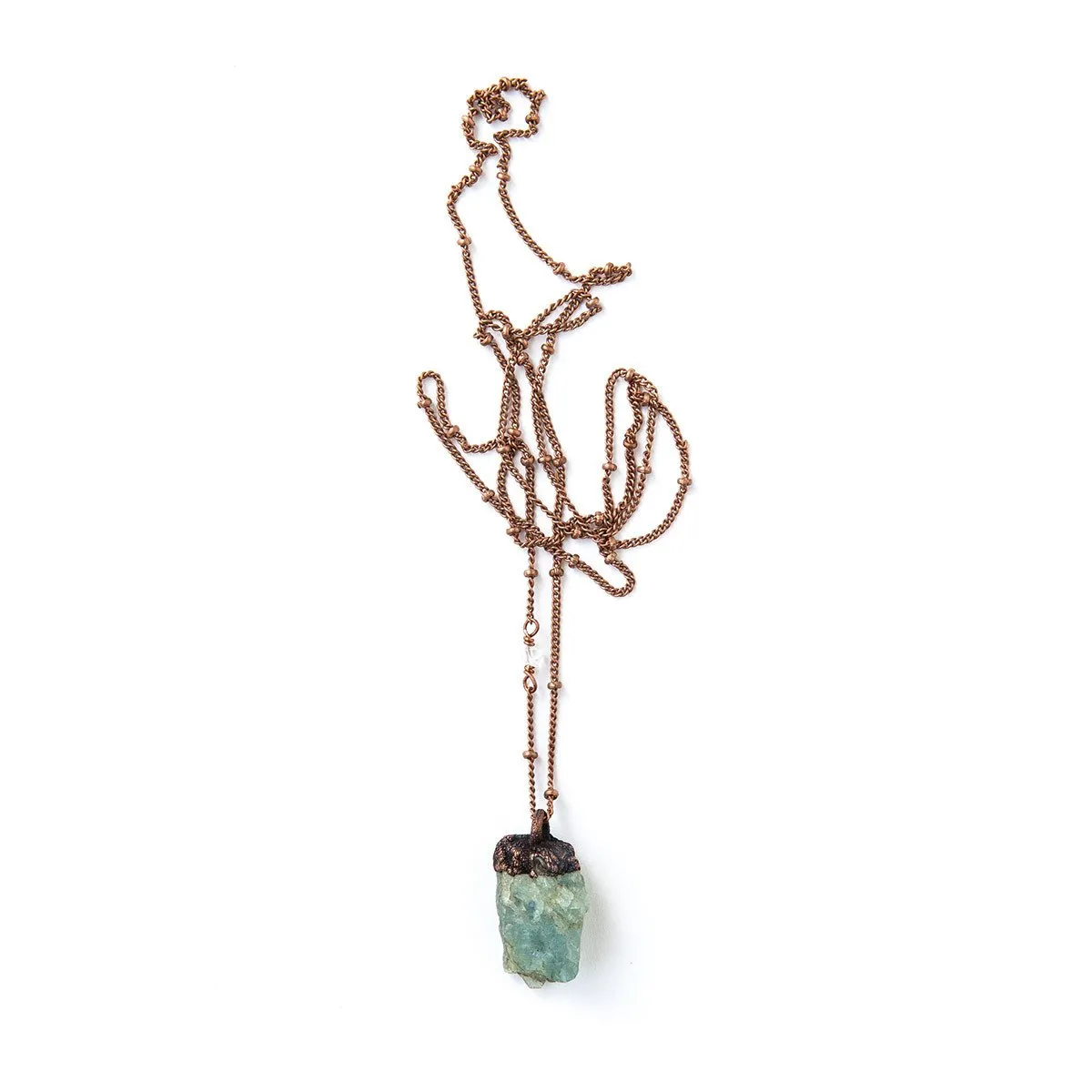 Aquamarine Crystal Necklace