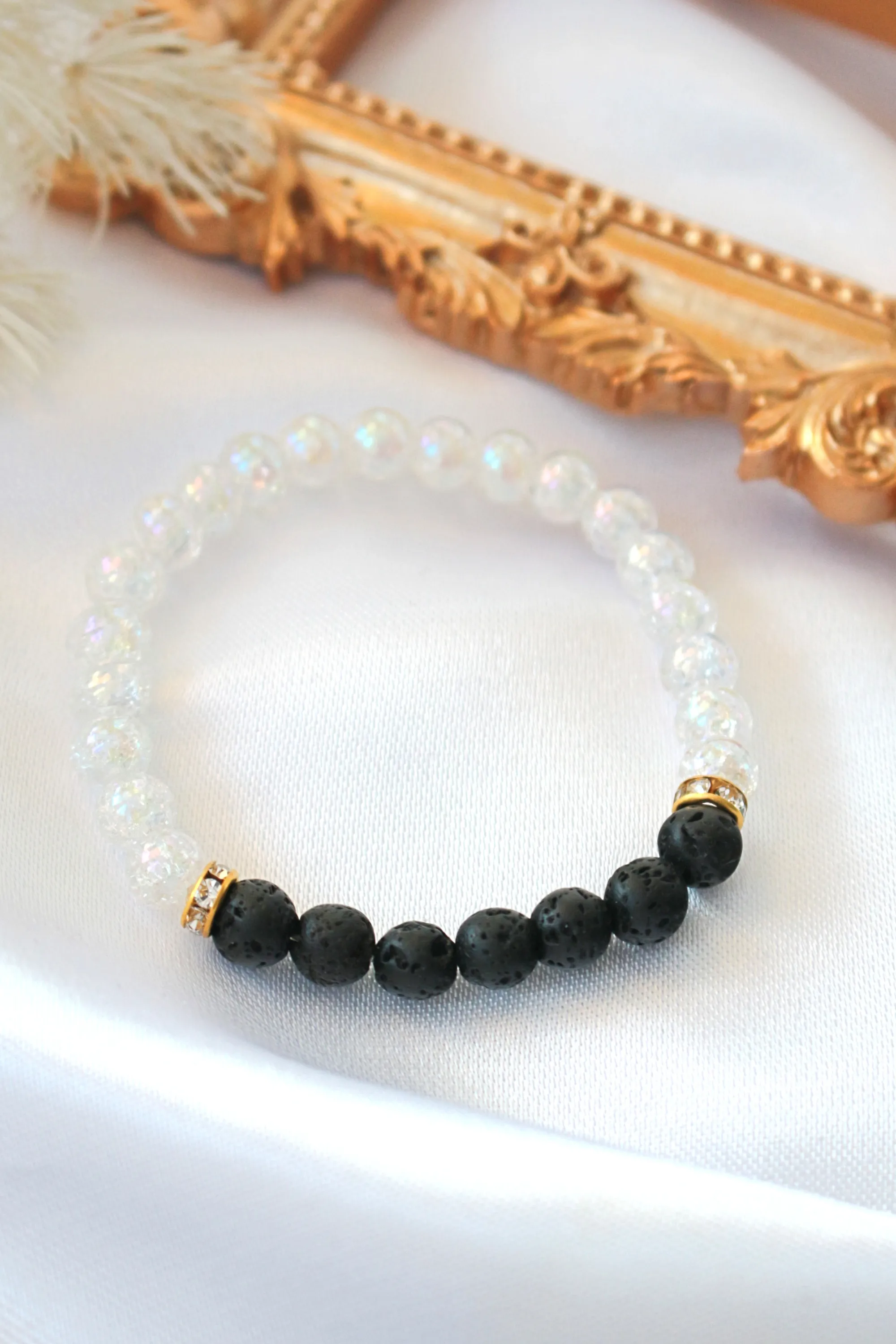 Aroma Diffuser Bracelet – Lava Stone Elastic Bracelet