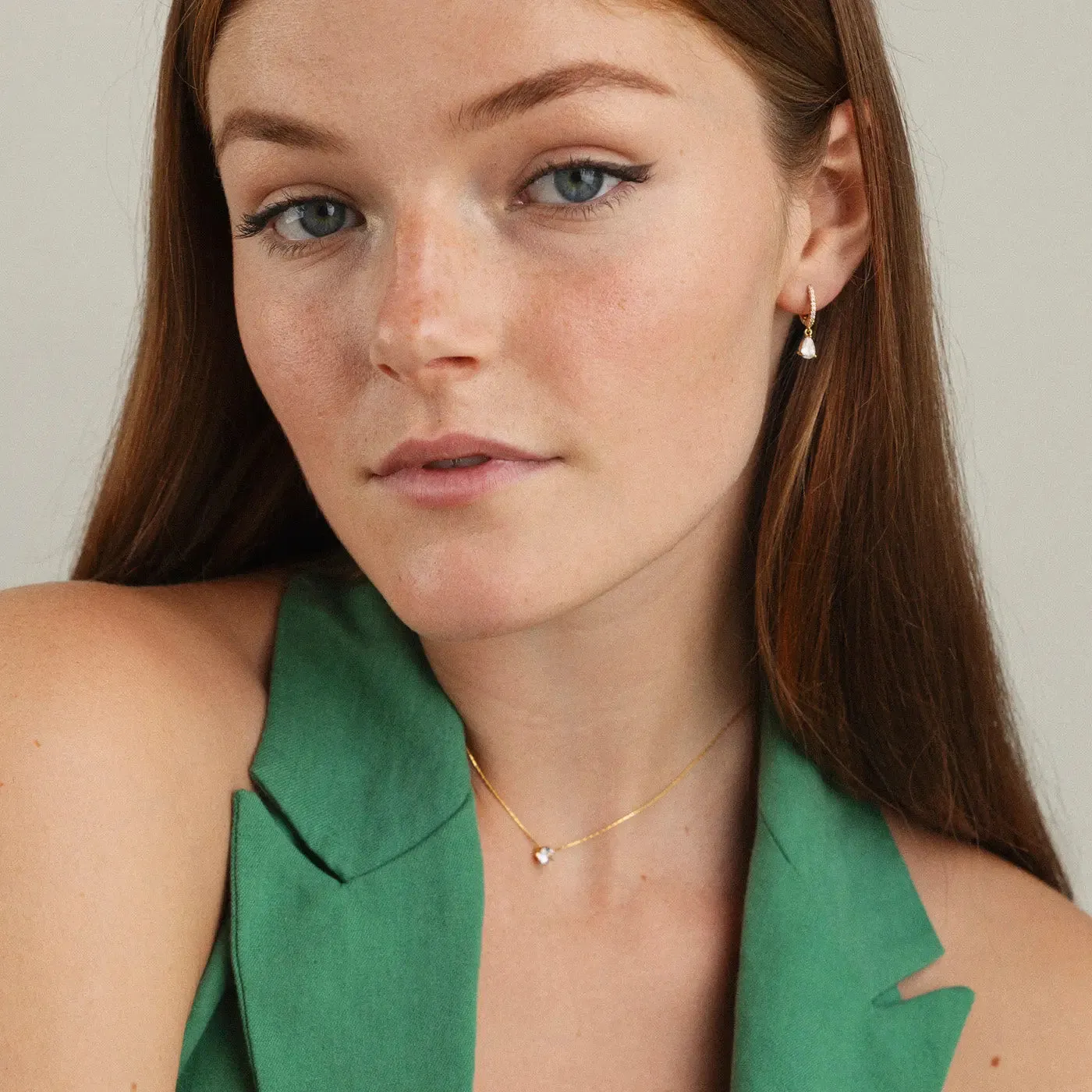 Audrey - Crystal Necklace Stainless Steel