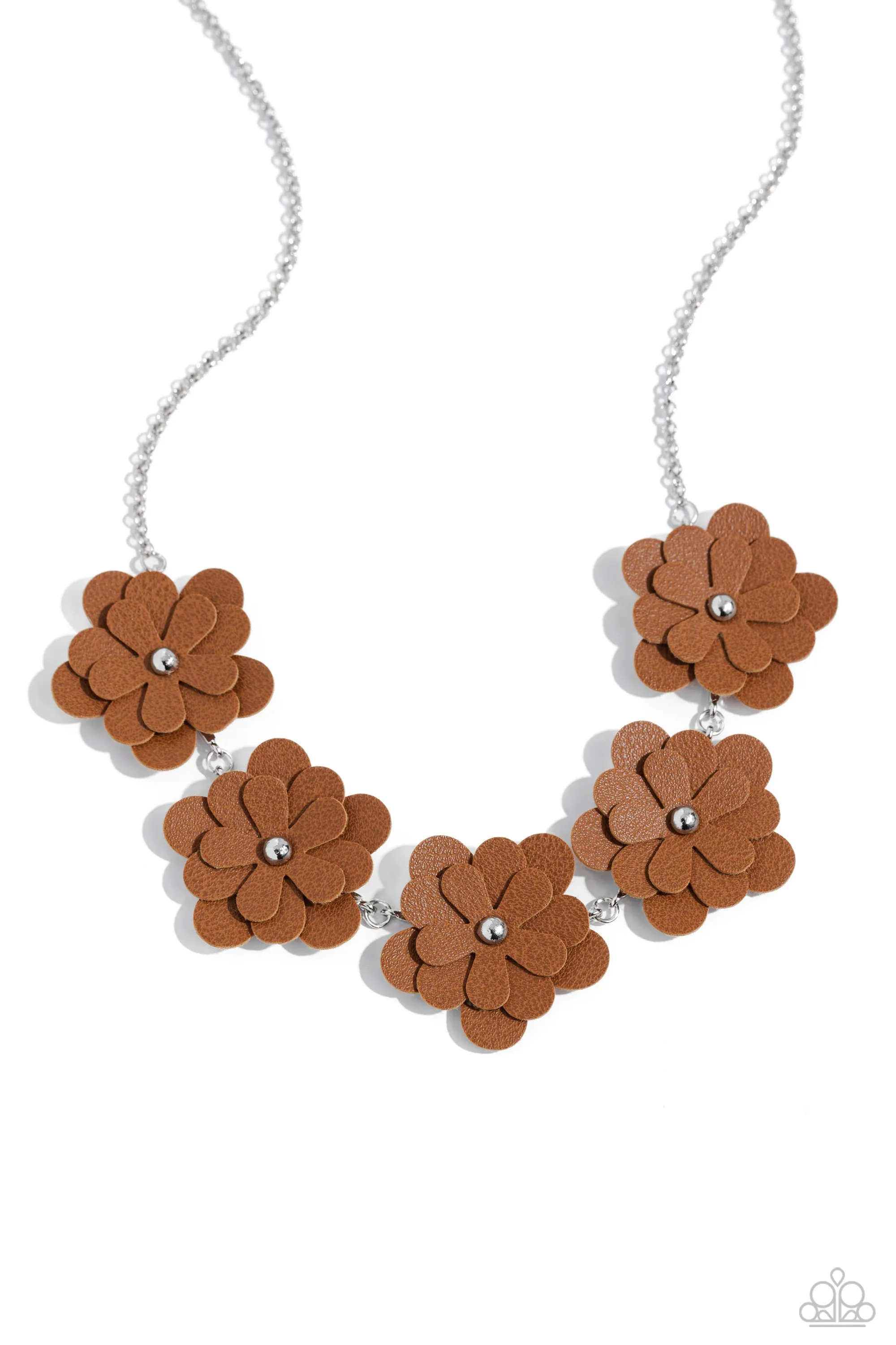 Balance of FLOWER - Brown Necklace - Paparazzi Accessories