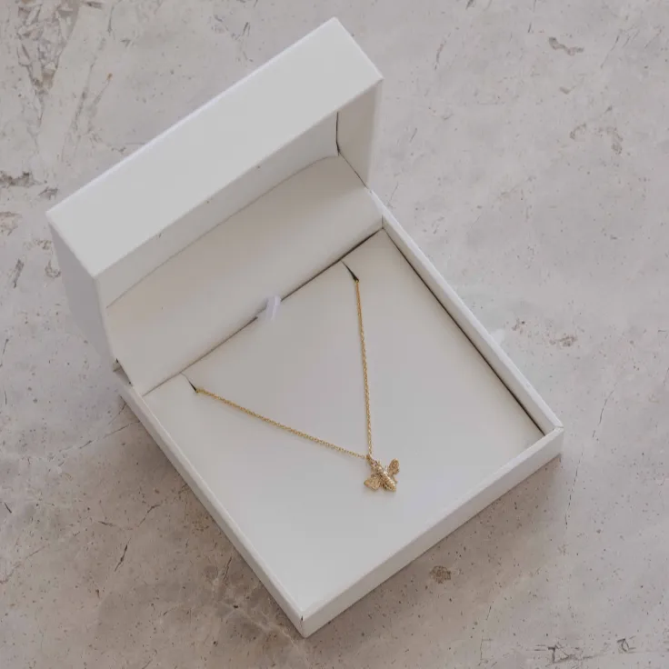 Bee Florai Necklace - Gold