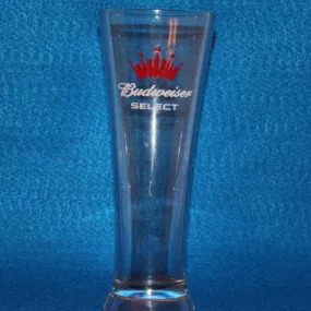 Beer / Pilsner Glass, Budweiser Select Red Crown, Set of 4