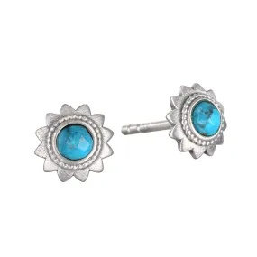 Beginning to Bloom Lotus Silver Stud Earrings