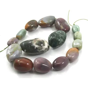 Bloodstone Fine Tumbled Nugget Strand (Option 7)