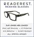 Blue-Light-Blocking-Reading-Glasses-Charcoal-3-50-Magnification Anti Glare