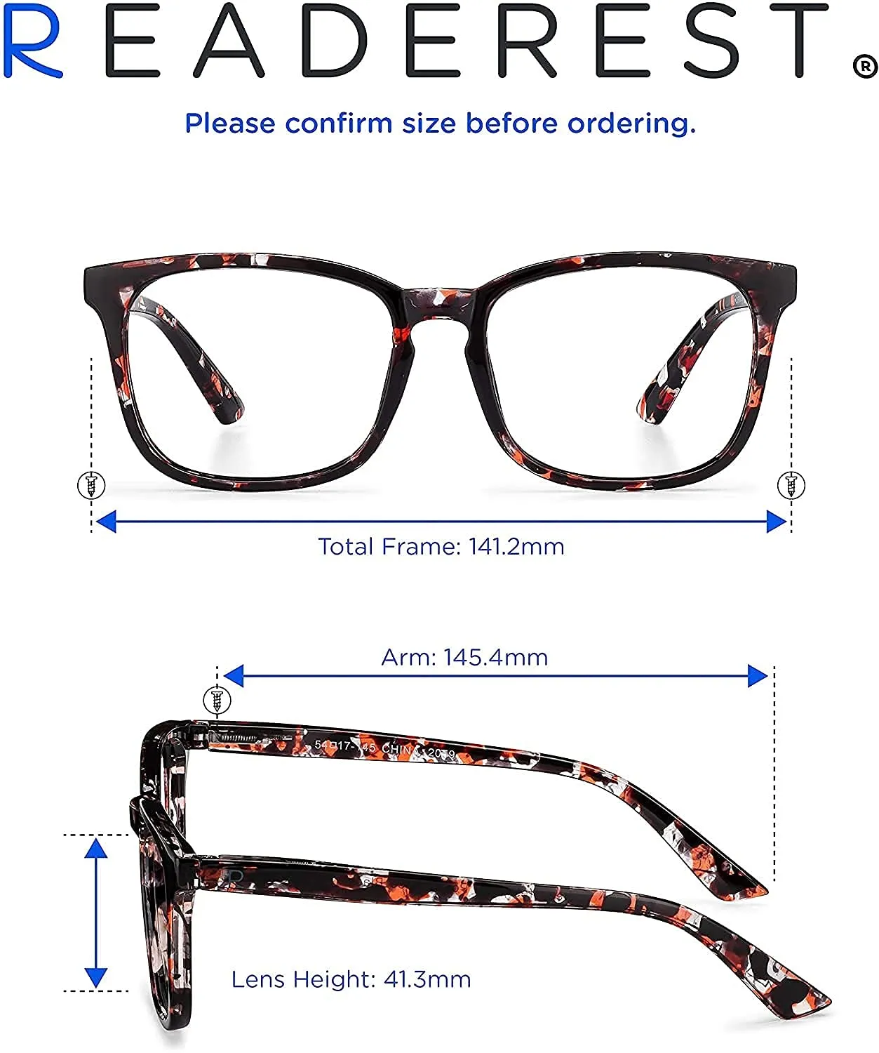 Blue-Light-Blocking-Reading-Glasses-Rose-Tortoise-1-25-Magnification-Computer-Glasses