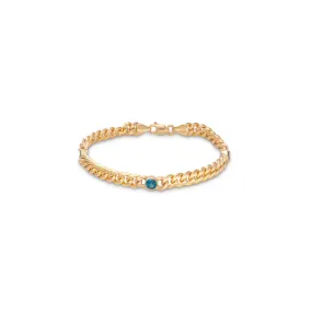 Blue Topaz Birthstone Bracelet