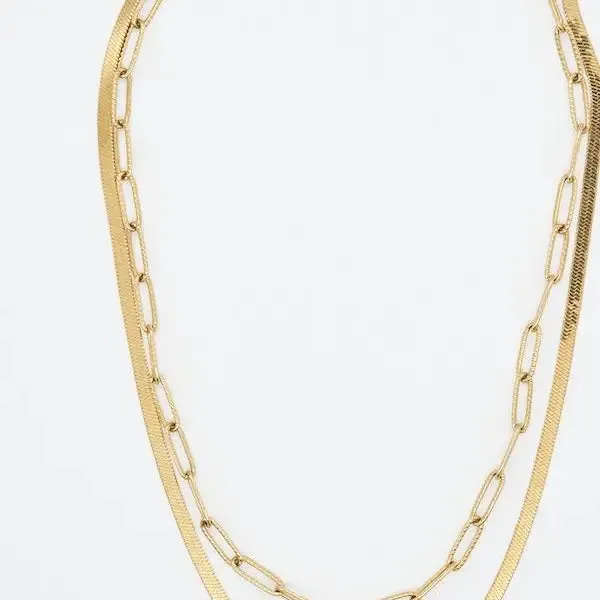 Brenda Grands Middleton Herringbone   Paperclip Choker