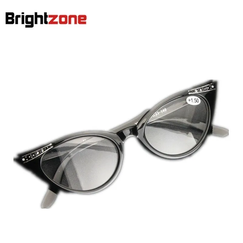 Brightzone Women's Full Rim Acetate Cat Eye Reading Glasses Hc39