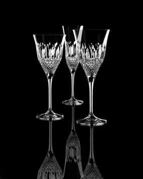 CAVIAR WINE/CHAMPAGNE CRYSTAL GLASSES - SET OF 3