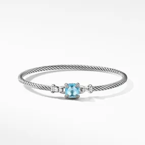 Chatelaine® Bracelet with Blue Topaz and Diamonds