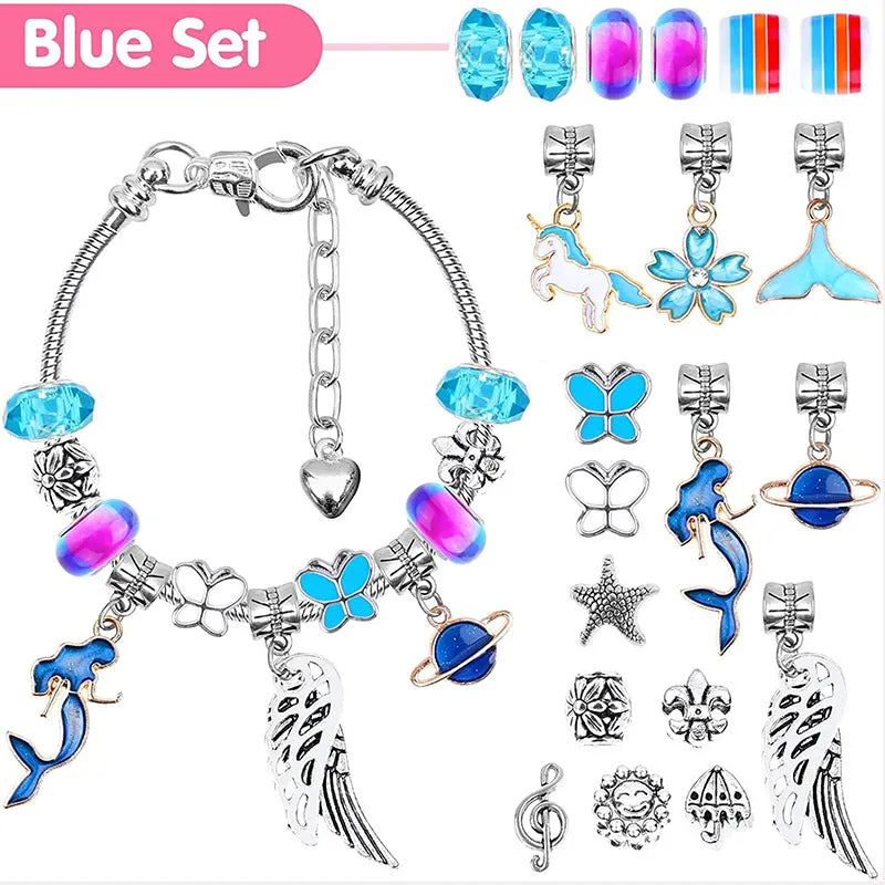 Cherry Blossom Deer Crystal Children's Combination Bracelet DIY Handmade Exquisite Gift Set Bracelet Female