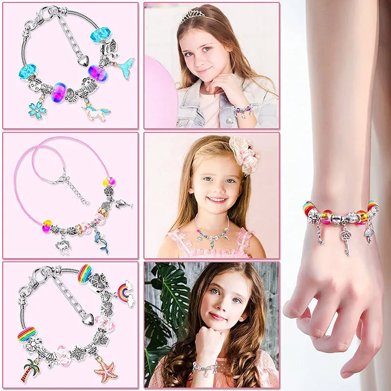 Cherry Blossom Deer Crystal Children's Combination Bracelet DIY Handmade Exquisite Gift Set Bracelet Female