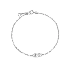 Circa Bracelet | White Topaz - Silver