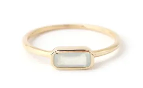 Cityscape Single Aquamarine Ring