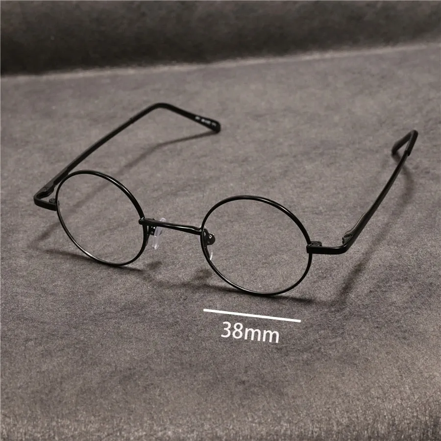 Cubojue Unisex Full Rim Small Round Alloy Presbyopic Reading Glasses 201p