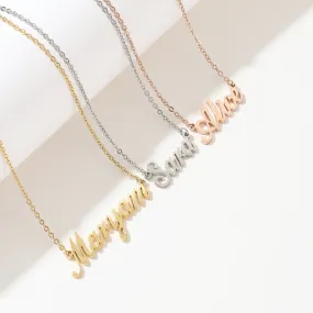 Custom English Name Necklace