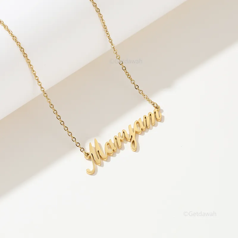 Custom English Name Necklace