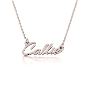 Dainty Name Necklace - Rose Gold Plated