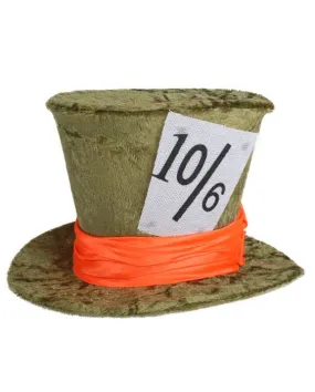 Deluxe Mad Hatter Green Mini Top Hat