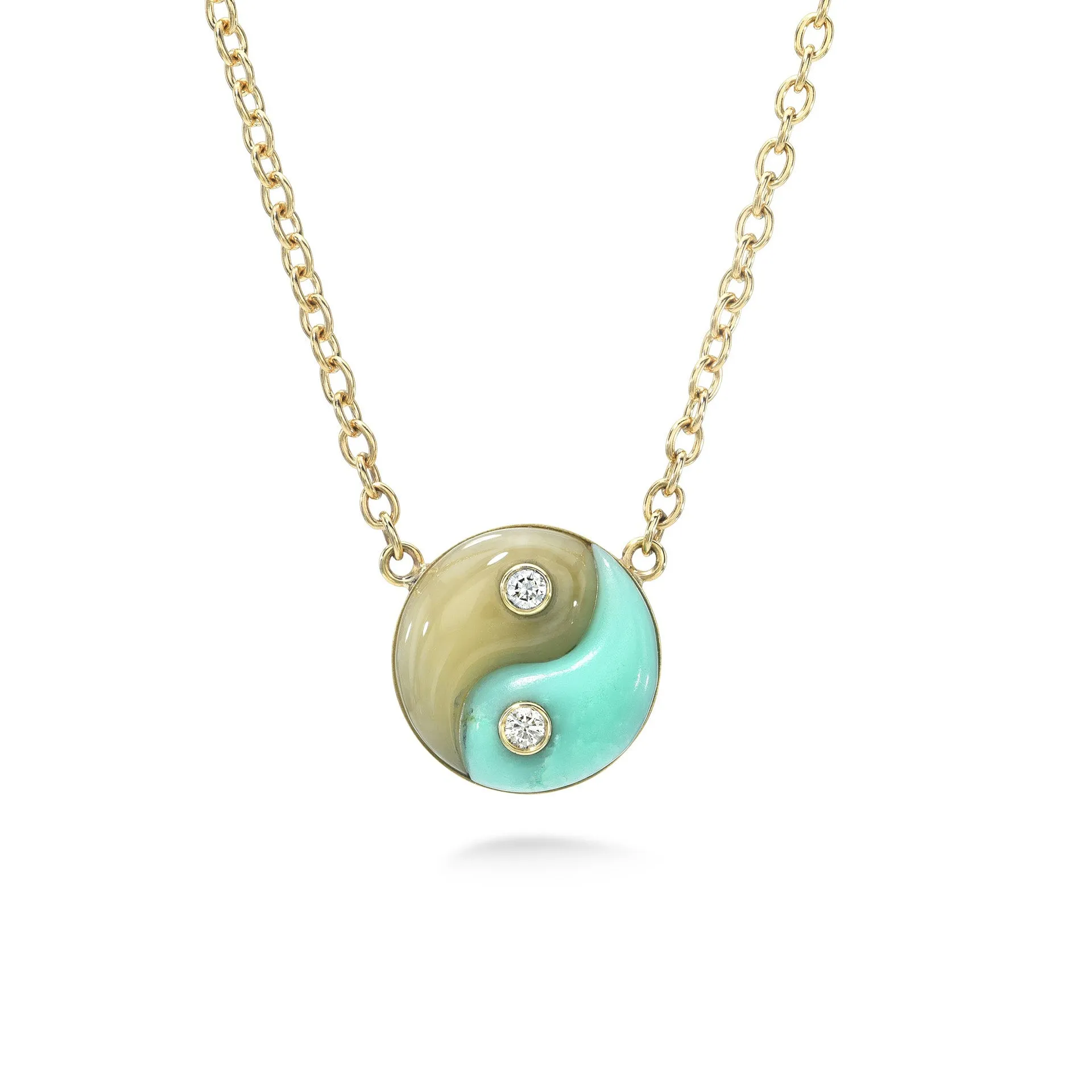 Double the charm, double the balance—this chrysoprase and ye...