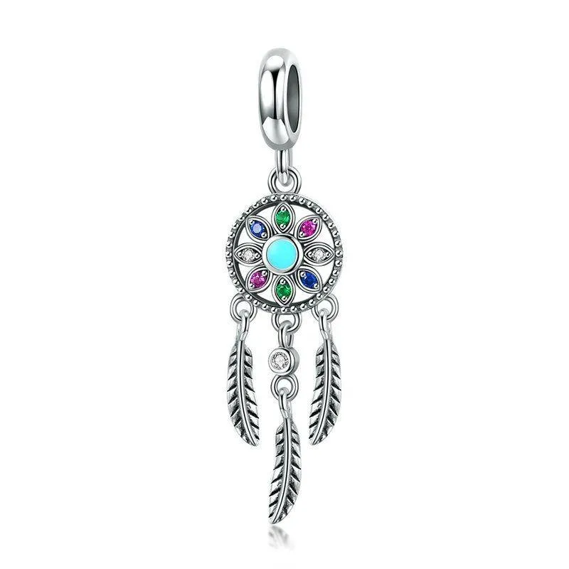 Dream Catcher Pendant Necklace Charm Jewelry Without Chain - SCC961