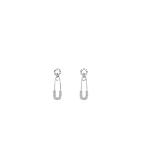 Everyday Genie Sterling Silver Zirconium Clip Earrings