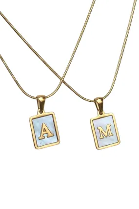 Farrah B Free Agent Gold Necklace - Initial V