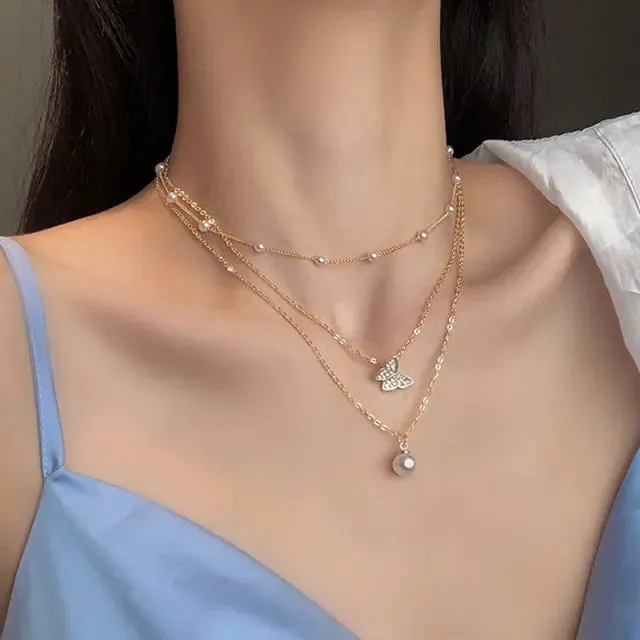 Glamorous Versatile Square Crystal Necklace Set