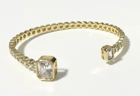 Go Girl Bracelet Cuff - Gold