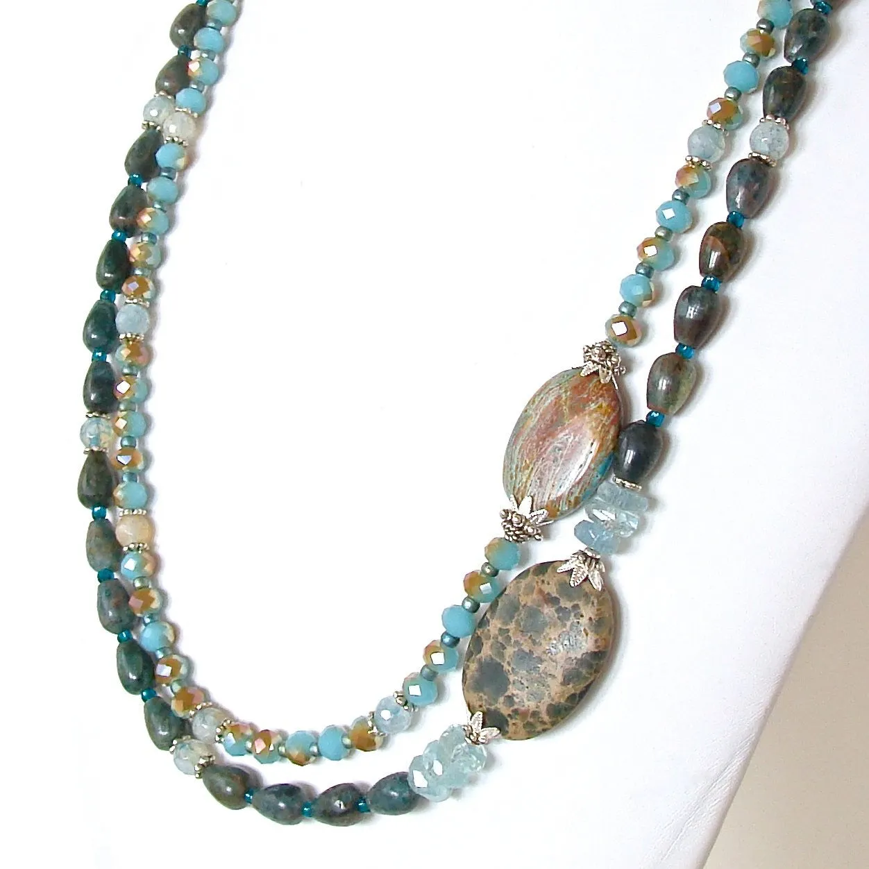 Harmony: Teal Gemstone Necklace