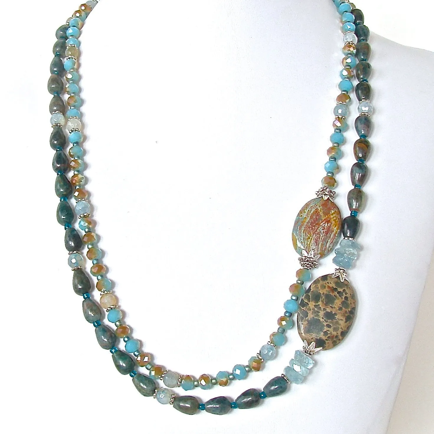 Harmony: Teal Gemstone Necklace