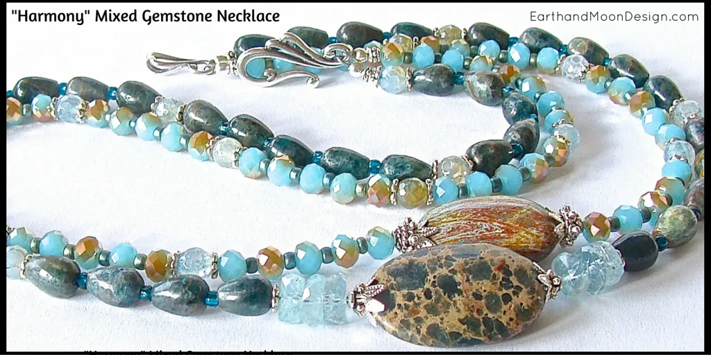 Harmony: Teal Gemstone Necklace