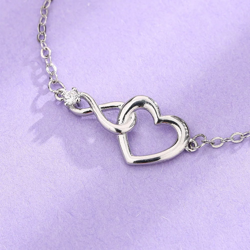 Heart and Infinity Shaped Love Bracelet & Infinity Love Bracelet