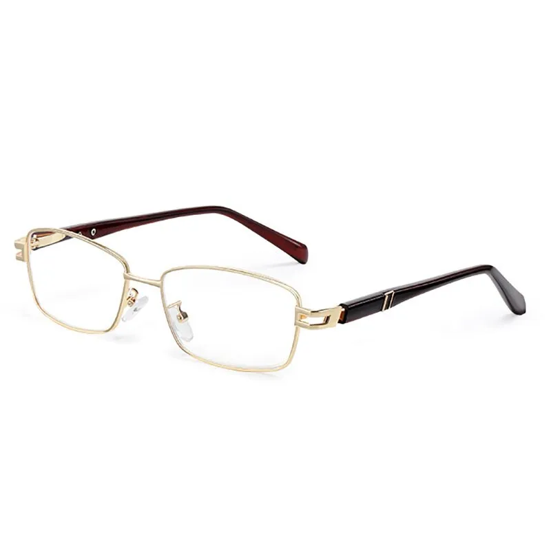 Hotony Unisex Full Rim Rectangular Alloy Frame Presbyopic Reading Glasses 9005