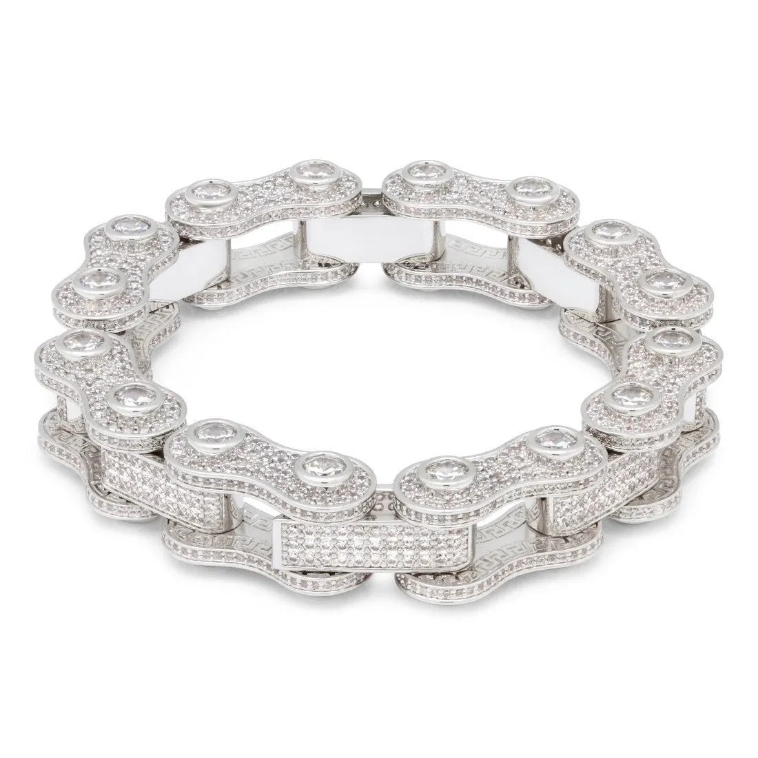 Iced Bike Chain Bracelet